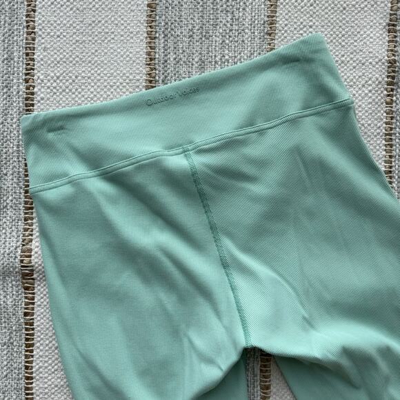 Outdoor Voices SuperForm Rib Mint High Rise Flare Pants Women’s Size Large - Picture 6 of 7